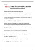 PSY100 FINAL EXAM QUESTIONS WITH VERIFIED ANSWERS LATEST A&plus; GRADE