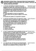 PARAMEDIC FISDAP FINAL EXAM AND PRACTICE EXAM NEWEST  2024-2025 COMPLETE 800 QUESTIONS AND CORRECT DETAILED ANSWERS &lpar;VERIFIED ANSWERS&rpar;