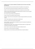 Dynamics of Healthcare Bundled Exam Questions Answered Correctly&excl;&excl;