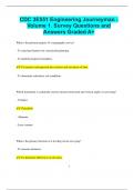 CDC 3E551 Engineering Journeyman - Volume 1&period; Survey Questions and  Answers Graded A&plus;