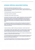amazon delivery associate training &lpar;2025 &rpar;Latest Questions With Passed Solutions&excl;&excl;