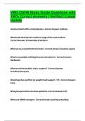 VMO OSFM Study Guide Questions with 100&percnt; Correct Answers &vert; Verified &vert; Latest Update