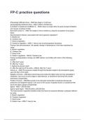 FP-C practice QUESTIONS AND CORRECT DETAILED ANSWERS WITH RATIONALES 2025&sol;2026 &lpar;VERIFIED ANSWERS&rpar; &vert;ALREADY GRADED A&plus;