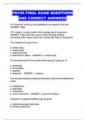 PN105 FINAL EXAM QUESTIONS AND CORRECT ANSWERS