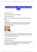  PN105 SESSION 6 ENDOCRINE SYSTEM EXAM