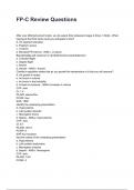 FP-C Review  QUESTIONS AND CORRECT DETAILED ANSWERS WITH RATIONALES 2025&sol;2026 &lpar;VERIFIED ANSWERS&rpar; &vert;ALREADY GRADED A&plus;