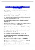  PN105 CHAPTERS 16 AND 17 QUESTIONS AND ANSWERS