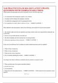 NAB PRACTICE EXAM 2024-2025 LATEST UPDATE&vert; QUESTIONS WITH COMPLETE SOLUTIONS