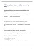 PFP test 3 questions well answered to pass
