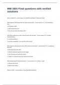 RMI 3501 Final questions with verified solutions