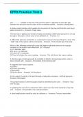 EPRI Practice Test 1 Questions and Answers