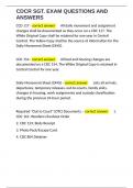 CDCR SGT&period; EXAM QUESTIONS AND ANSWERS 
