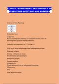 CLINICAL MANAGEMENT AND APPROACH TO FEVER EXAM QUESTIONS AND ANSWERS