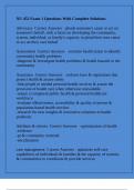 NU 452 Exam 1 Questions With Complete Solutions