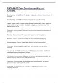 ESOL GACE Exam Questions and Correct Answers&period;