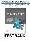 Test Bank for Primary Care&colon; Interprofessional Collaborative Practice 7th Edition &lpar;Terry Mahan Buttaro&comma; 2024&rpar;&comma; Chapter 1-228 &vert; Complete Guide A&plus;