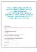 NURS 136 EXAM 3 2024-2025 WITH  ACTUAL CORRECT QUESTIONS AND  VERIFIED DETAILED  ANSWERS&vert;FREQUENTLY TESTED  QUESTIONS AND SOLUTIONS &vert;ALREADY  GRADED A&plus;&vert;BRAND NEW&excl;&excl;&vert;LATEST  UPDATE &vert;GUARANTEED PASS
