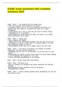 IC&RC exam questions with complete solutions 2024&period;