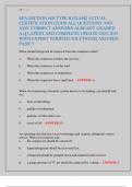 EPA SECTION 608 TYPE II EXAM&vert;&vert; ACTUAL  CERTIFICATION EXAM ALL QUESTIONS AND  100&percnt; CORRECT ANSWERS ALREADY GRADED  A&plus;&vert;&vert; LATEST AND COMPLETE UPDATE 2024-2025  WITH EXPERT VERIFIED SOLUTIONS&vert;&vert; ASSURED  PASS&excl;&excl;&excl;