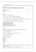 COMPLETED EXAM&vert;WALL STREET PREP&vert;REVIEW&colon; ACCOUNTING CRASH COURSE EXAM V4 LATEST UPDATE&vert;QUESTIONS AND ANSWERS 100&percnt; CORRECT