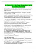 IB Chemistry SL Test Questions with accurate answers