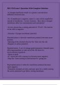BIO 350 Exam 1 Questions With Complete Solutions