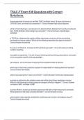TSAC-F Exam 100 Question with Correct Solutions&period;