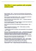PMI-PBA V&period;1 exam questions with complete solutions 2024&period;