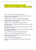 HiSET Social Studies A-E exam questions with complete solutions 2024&period;