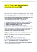 NAVLE Prep exam questions with complete solutions 2024&period;