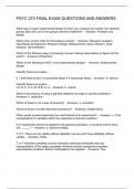PSYC 270 FINAL EXAM QUESTIONS AND ANSWERS 2024