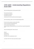 CON 1100V - Understanding Regulations exam 2024&sol;2025 with 100&percnt; correct answers