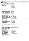 BLACK ROCK COFFEE BAR TRAINING NEWEST 2024-2025 ACTUAL EXAM  COMPLETE QUESTIONS AND CORRECT DETAILED ANSWERS &lpar;VERIFIED  ANSWERS&rpar;