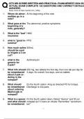 CITY MD SCRIBE WRITTEN AND PRACTICAL EXAM NEWEST 2024-2025  ACTUAL EXAM COMPLETE 130 QUESTIONS AND CORRECT DETAILED  ANSWERS