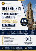 Non cognitieve oefentoets - Decentrale Selectie Geneeskunde Utrecht - Sterk uitgebreid 2026 &plus; leerdoelen &plus; instinkers &plus; tentamen checklist en meer
