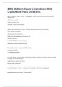 3805 Midterm Exam 1 Questions With Guaranteed Pass Solutions&period;