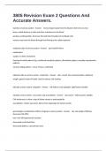3805 Revision Exam 2 Questions And Accurate Answers&period;