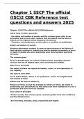 Chapter 1 SSCP The official &lpar;ISC&rpar;2 CBK Reference test questions and answers 2025&period;