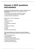 Domain 1 SSCP questions and answers