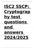 ISC2 SSCP Cryptography test questions and answers 2024 2025&period;