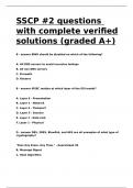 SSCP -2 questions with complete verified solutions &lpar;graded A&plus;&rpar;