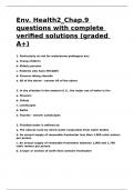 Env&period; Health2&lowbar;Chap&period;9 questions with complete verified solutions &lpar;graded A&plus;&rpar;&period;