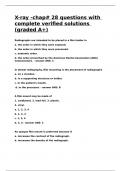 X-ray -chap- 28 questions with complete verified solutions &lpar;graded A&plus;&rpar;