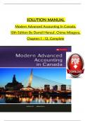Modern Advanced Accounting In Canada&comma; 10th Edition Solution Manual By Darrell Herauf&comma; Chima Mbagwu&comma; Verified Chapters 1 - 12&comma; Complete Newest Version ISBN-&lrm; 9781260881295