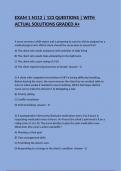 EXAM 1 N112 &vert; 123 QUESTIONS &vert; WITH ACTUAL SOLUTIONS GRADED A&plus;