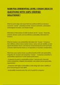 SASB FSA CREDENTIAL LEVEL I EXAM 2024&sol;25 QUESTIONS WITH 100&percnt; VERIFIED SOLUTIONS&excl;&excl;