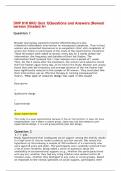 DNP 816 NKU Quiz 1&vert;Questions and Answers &vert;Newest version &vert;Graded A&plus;