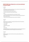 DNP 816 NKU Quiz 4&vert;Questions and Answers&vert;Graded A&plus;&vert;Latest Update