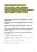 CSLB B LICENSE GENERAL CONTRACTOR EXAM LATEST 2024&sol;2025 UPDATE&colon; QUESTIONS AND ALREADY PASSED ANSWERS 