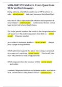 MSN-FNP 570 Midterm Exam Questions With Verified Answers    